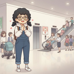 【oh･･･】子供を抱っこ紐に入れてエレベーターを待ってたら知らない婆さんに「子供の靴は脱がせるのよ？」と言われた。「気をつけます」と答えたら切れだした。