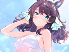 【ウマ娘】シースルーな水着がせくしーな濡れ透けタクトちゃん