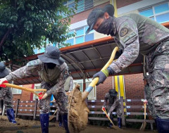 記録的な豪雨災害に見舞われた被災地を韓国陸軍が支援活動！