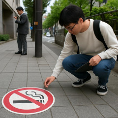 「全面禁止・過料1000円」でも減らない大阪市の「路上喫煙・たばこのポイ捨て」近大生のフィールドワークで判明 #大阪 | グーグル先生