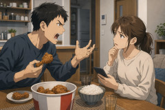 「ケンタッキーは白米と合わない、一緒に食べない」キレる夫に妻がネットで質問し反応様々「唐揚げ定食の感覚」「私も出さない」