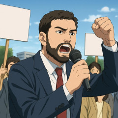 高市ヤメロデモで演説した男性の発声が「日本人ではない」と話題に   |  あーあ…。テレグラフに見つかっちゃって記事にされたよ…。