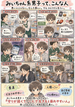 【画像】みいちゃん系男子、漫画化される。これが真実らしいｗｗｗｗ