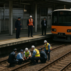 中継見張り員、所定位置におらず 直前までホーム下に7人   #東武線4人死亡事故 |  ＞特急の運転士は現場から約215メートルの地点で、列車見張り員が接近了解合図を出したことを確認