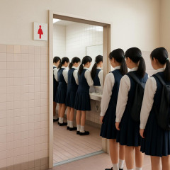 学校の女子トイレも行列 「休み時間、トイレだけで終わる」 男子用便器が1.4倍多く…調査の発端は #🚻