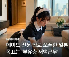 韓国人「日本に登場したメイド専門学校の驚くべき教育システムがこちらです‥」→「富裕層の邸宅勤務する人材を育成？‥（ﾌﾞﾙﾌﾞﾙ」