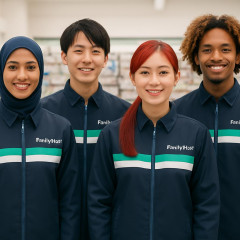 ファミリーマート 制服に新ルール 人材確保へ ヒジャブなどの着用や髪色も自由に   #ファミマ