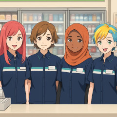 ファミマ、髪色やヒジャブ🧕など完全自由化wwwwwwwwwwwwwwww   #当たり前