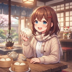 饅頭のトピ
