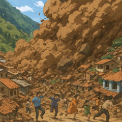 ネパールで大規模土石流。死者多数   #動画