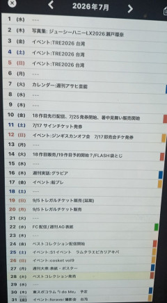【画像】大人気セクシー女優の1ヶ月のスケジュール、ハードだと話題に