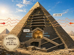 ギザの大ピラミッドはなぜ地震に強いのか、「王の間」の上の空間が揺れを和らげていた