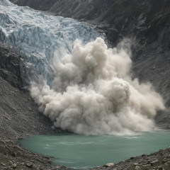 氷河が大崩落か 米地質調査所「M5.2相当の揺れ」   #ネパール洪水 |  ネパールの洪水災害の原因はこれ
