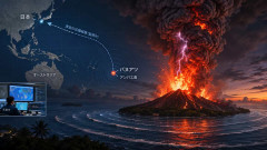 バヌアツ諸島のアンバエ火山で大規模な噴火　気象庁が日本への津波の影響を調査