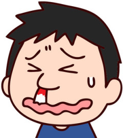 嫁に殴られて鼻血が出たんだ。もしかして育児ノイローゼなのかもしれない？