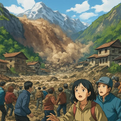 ネパール中国の土石流、「地球温暖化による氷河崩落」が原因、日本人含む数万人が行方不明   |  中国の国境監視所
