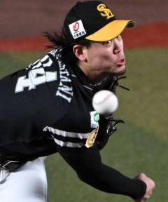 【朗報】SB上茶谷、キャリアハイとなる8勝目
