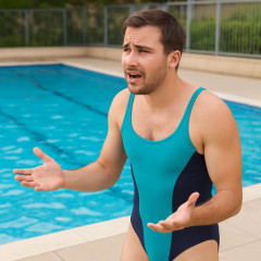 「女性用の水着で泳ぎたい」男性の切実な願い プール側は着用を拒否できる？   |  男だってこういうえっちな水着履きたいよな  |  有名な画像あったよね