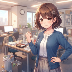 職場の共有スペースを乱す人が許せない
