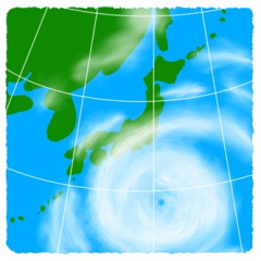 台風のニュースを見て、妻が「台風ってどうやってできるんだっけ？…渦を巻くやつ…」って言ったんだよ。