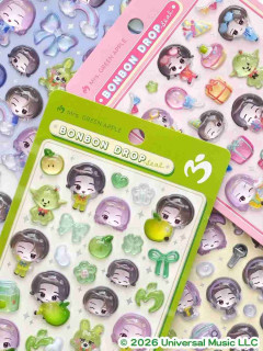 Mrs. GREEN APPLEのボンボンドロップシール発売決定、大森元貴も「エグイコラボ」と大喜び