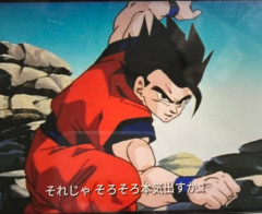 孫悟飯と魔人ブウとの天下分け目の対決シーン！