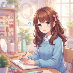 髪について質問するトピ