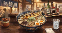 鮎の塩焼き入ったラーメンって美味しいの？