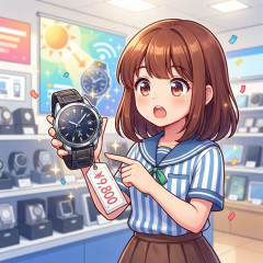 腕時計でも太陽電池式電波腕時計は安いよな？