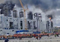 ロシアと中国合弁のガス化学コンビナートで火災、中国人6人含む7人死亡…極東アムール州！