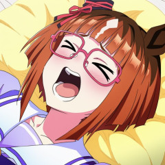 【ウマ娘】ただの大きめの枕に寝転んでいるトランセンド。←「やめなさい」