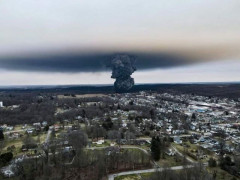 【画像】米オハイオ州の事故、ヤバすぎて空まで真っ黒ｗｗｗｗ