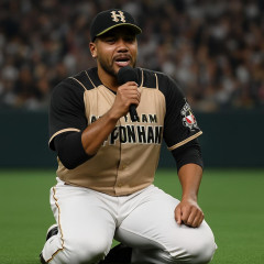 日本ハム・レイエス、お立ち台で異例の残留訴え「僕はここにずっといたい」「ここは僕の居場所です」 座り込んで2分30秒の大演説   #野球
