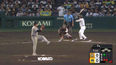 【阪神対巨人22回戦】巨人ライト・平山、ボールを見失う…