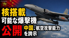 中国が核搭載戦略爆撃機を公開 習近平「ICBM、SLBM、戦略爆撃機は核の三本柱だ！日本？軍拡はやめろよ」