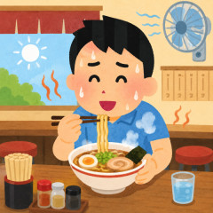 夏にラーメン食べる奴が理解できない