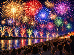 全国の花火師が競う「大曲の花火」　尺玉や創造花火で観客を魅了