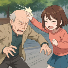 女児の頭なでた73歳男性がブッ飛ばされ骨折…映像拡散で大論争に「勝手に触るな」vs.「過剰反応」   |  お前らだって頭撫でられたら激怒するだろ？