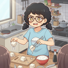 【やっちまったー】旦那自作の豆腐が美味しすぎてつまみ食いしてるうちに半分に…