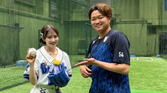 【CPBL】石田裕太郎の教え子：AKB48・伊藤百花さんの始球式、元DeNA・陳冠宇(チェンチェン)ナイスキャッチ