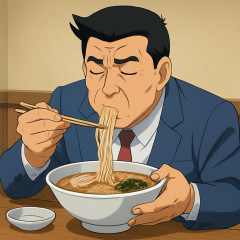 脳梗塞で倒れたサンド伊達さん、ロケで出された食事をいつも完食。ラーメンの汁も全部飲んでいた