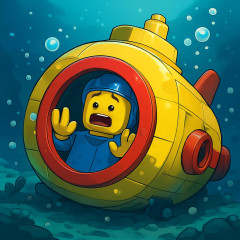レゴランド ドアが開かなくなり潜水艦で水中に閉じ込め中