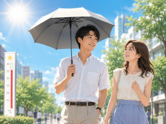 「日傘男子」は婚活デートでもアリ？  女性の9割超が「好印象・容認」と回答