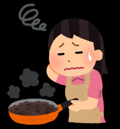 【メシマズ嫁】今日の晩飯は、片面が炭になった魚の切り身、何故かマーガリンで焼いた牛肉、いつも通り硬いご飯…。