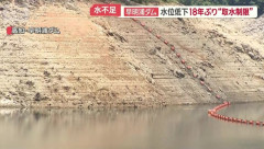 【悲報】早明浦ダム、深刻な渇水の模様