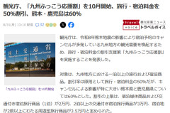 九州旅行…半額へ！！