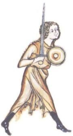 【画像】実在する中世ヨーロッパの剣術書に描かれた女剣士ワルプルギス