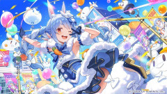 トップVtuber兎田ぺこらさんのライブ　youtubeでオンエア中