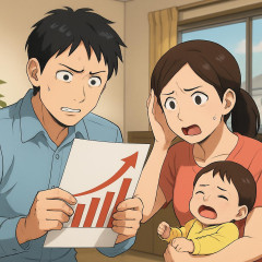 明日から変動金利が0.25％も上がり1.195％へ。住宅を買って子育てする世帯をマジで殺しにかかっている