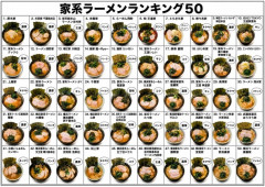 【画像】家系ラーメンガチ勢が決めた家系ラーメンランキングトップ50がこちらｗｗｗｗｗｗ